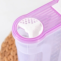 Ёмкость для сыпучих продуктов, 2,9 л, прозрачная, пластик, крышка МИКС