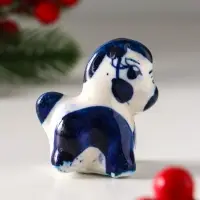 Сувенир "Коник", 5х5 см, гжель