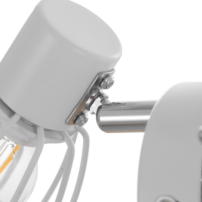 Бра с проводом 59381/1 E14 40Вт белый-хром 13х8х13 см