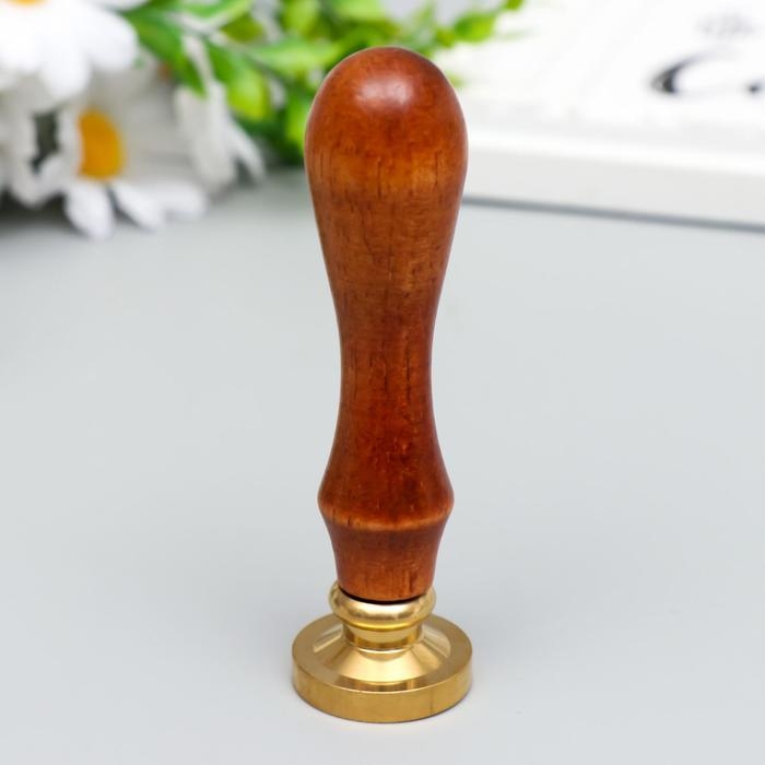 Печать для сургуча с деревянной ручкой Печать для сургуча с деревянной ручкой "Корона с буквой T" 9х2,5х2,5 см