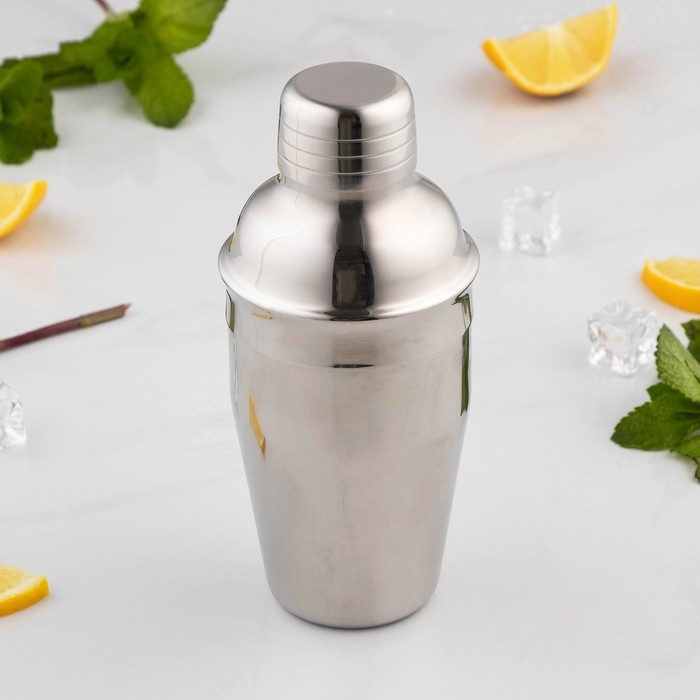 Набор для бара &laquo;Биг Джон&raquo;, 5 предметов: щипцы, стрейнер, ложка, шейкер, джиггер, нержавеющая сталь