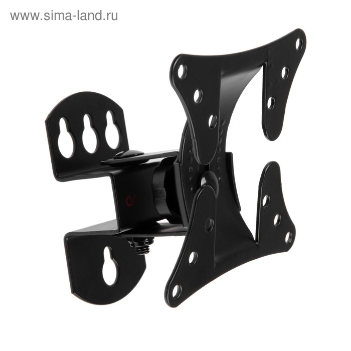 Кронштейн ARM Media LCD-101, для ТВ, наклонно-поворотный, 10-26 Кронштейн ARM Media LCD-101, для ТВ, наклонно-поворотный, 10-26", 90 мм от стены, черный