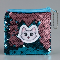 Кошелёк с пайетками антистресс &laquo;Волшебный котик&raquo;