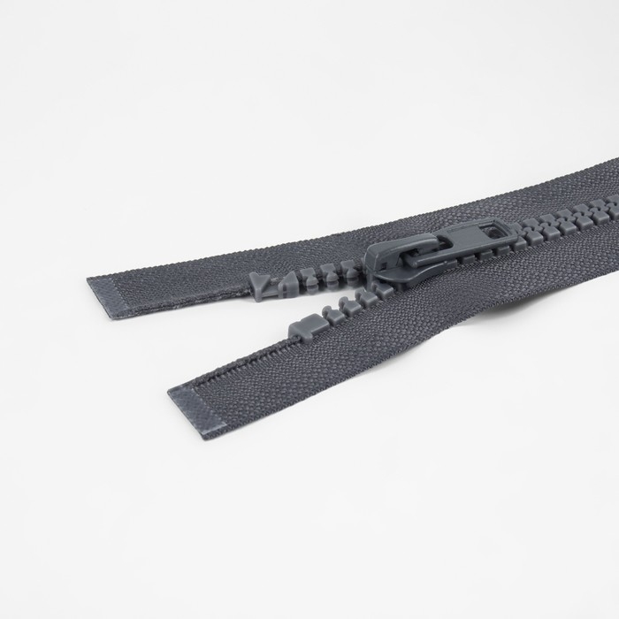 Молния &laquo;Трактор&raquo;, №8, разъёмная, замок автомат, 100 см, цвет тёмно-серый, цена за 1 штуку