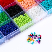 Набор для создания украшений, 15 цветов, размер 1 штуки: 3 мм., леска, ножницы