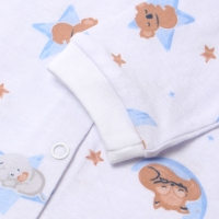 Кофточка детская ATA kids «Сон», молочная/голубая, рост 62 Кофточка детская ATA kids «Сон», молочная/голубая, рост 62