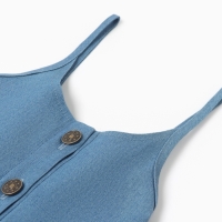 Сарафан для девочки MINAKU: Jeans collection, цвет голубой, рост 110 см