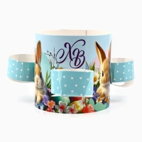 Ободок для кулича с местом под яйца &laquo;ХВ&raquo; на пасху, 31,9 х 9 см