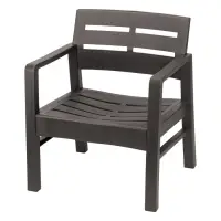 Кресло садовое &laquo;Рейки&raquo;, пластик, 58&times;62.5&times;75 см, мокко
