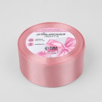 Лента атласная, 40 мм &times; 23 &plusmn; 1 м, цвет жемчужно-розовый №135