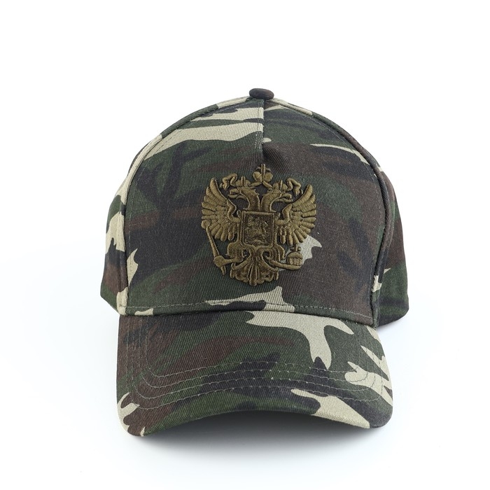 Кепка мужская &laquo;Герб&raquo;,цвет хакки р-р 56