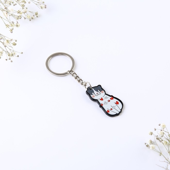 Брелок для ключей парный &laquo;ЗаМУРчательная любовь&raquo;, акриловый, 13,3 х 8