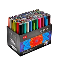 Набор маркеров акриловых 60 цветов, пулевидный наконечник 4мм