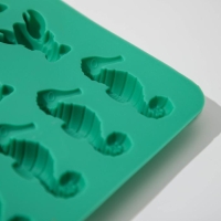 Форма для мармелада Доляна &laquo;Морской мир&raquo;, силикон, 22&times;14&times;1 см, 14 ячеек, цвет МИКС