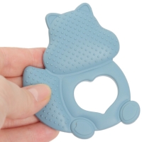 Прорезыватель силиконовый &laquo;Белочка&raquo;, цвет синий, Mum&Baby