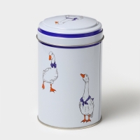 Банка для сыпучих продуктов &laquo;Гуси&raquo;, 1,1 л, d=9,9 см, круглая