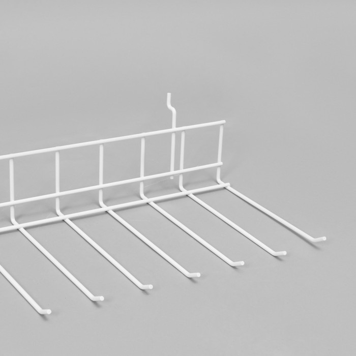 Крючок-гребенка 55&times;21&times;4 см, цвет белый