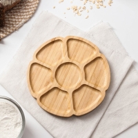 Менажница Доляна &laquo;Соты&raquo;, 19&times;19&times;1,3 см, бамбук