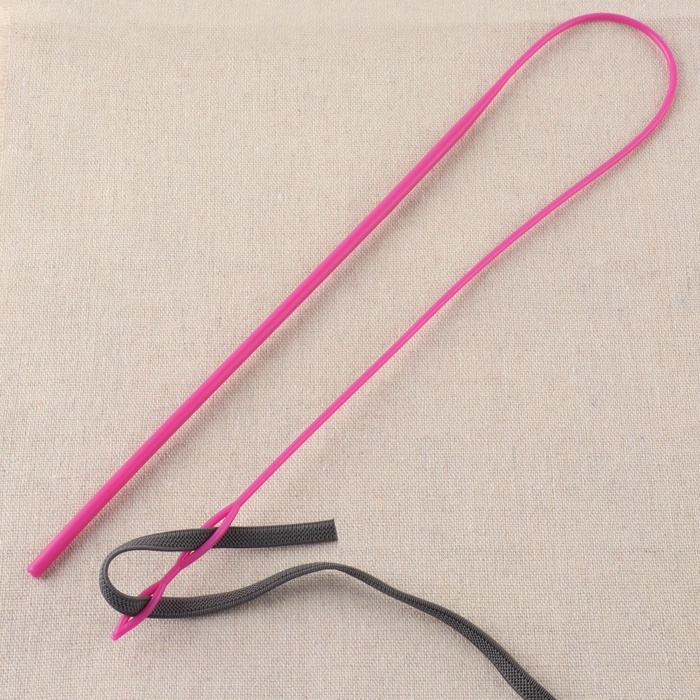 Спица гибкая для продевания резинки / тесьмы / шнура, 58 см, цвет розовый Спица гибкая для продевания резинки / тесьмы / шнура, 58 см, цвет розовый