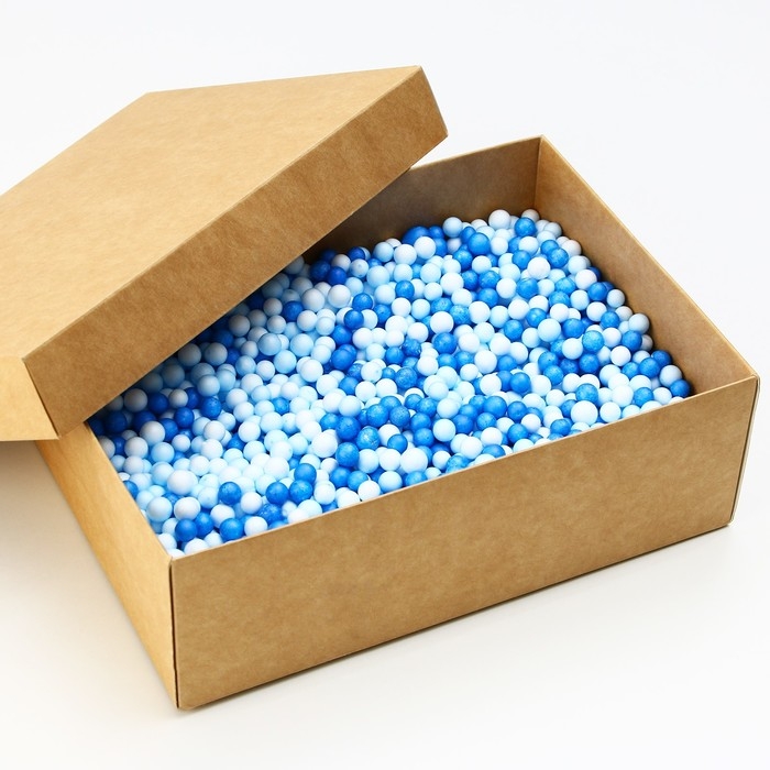 Наполнитель для шаров и подарков, упаковка, &laquo;Голубая вьюга&raquo; , 15 х 26 см