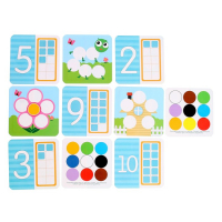 Развивающий набор &laquo;Цветная роса&raquo;, камешки марблс, по методике Монтессори