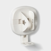 Держатель для электрических зубных щёток, регулируемый размер, 8,5&times;7&times;4 см, цвет белый