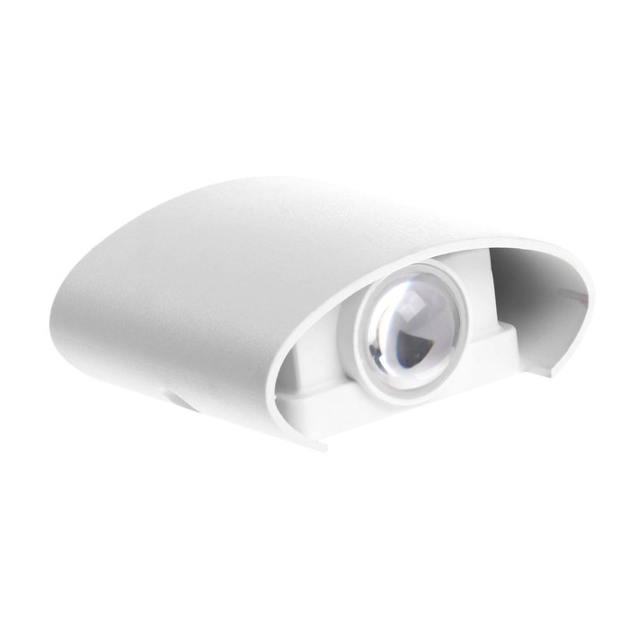 Светильник фасадный &laquo;Полусфера&raquo;, FSD-075, 2 Вт, 3000К, 1 луч, IP65, 220 В, пластик, белый