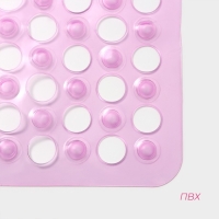 Коврик противоскользящий в ванну на присосках Доляна &laquo;Попурри&raquo;, 31&times;48 см, цвет МИКС