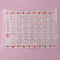 Армированный коврик для выпечки макаронс Доляна &laquo;Макарон&raquo;, силикон, 40&times;30 см, цвет МИКС