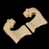 Бандаж на стопу, силиконовый, с корректором, с магнитами, 7,5 &times; 7 см, цвет бежевый