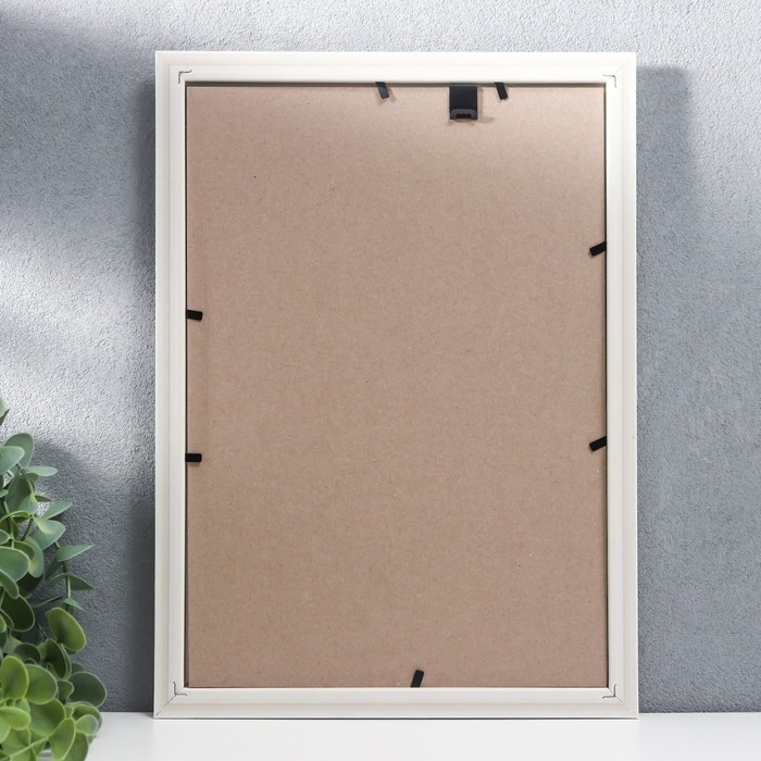 Фоторамка пластик 21х30 см 281 молоко (25/750)