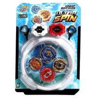Боевые волчки ULTRASPIN, арена, 4 волчка, 2 устройства для запуска Боевые волчки ULTRASPIN, арена, 4 волчка, 2 устройства для запуска