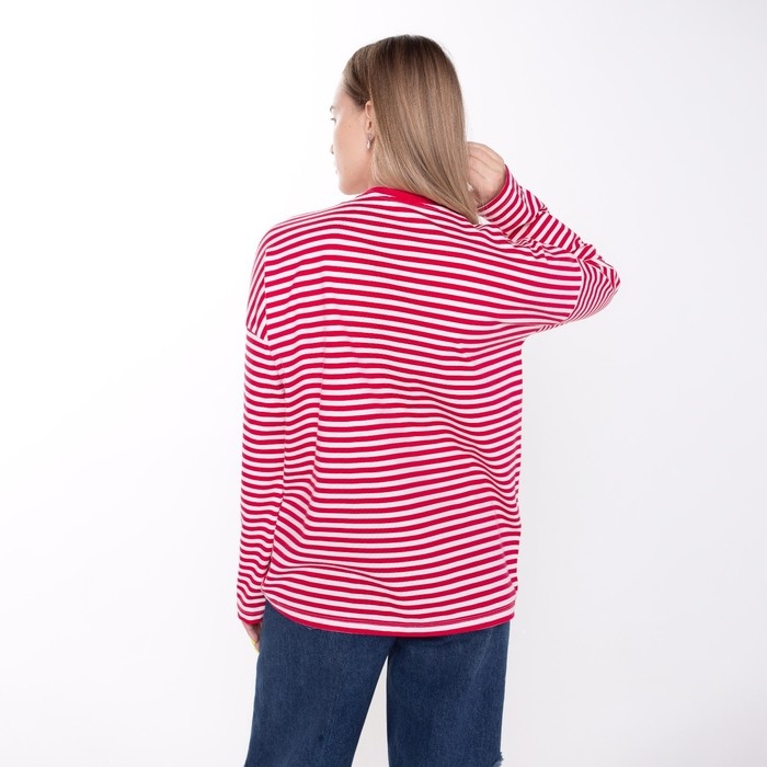 Лонгслив женский, цвет бордовый, размер 44-46 (М)