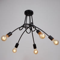 Люстра "Узел" E27 5х40Вт черный 54х54х40 см Люстра "Узел" E27 5х40Вт черный 54х54х40 см