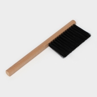 Щётка-смётка техническая, 29&times;2.5&times;1.6 см, трехрядная, 39 пучков, бук, синтетическое волокно чёрное