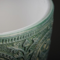 Горшок цветочный "Былина" зеленый бутон №3, 2,15л