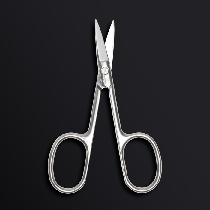 Ножницы маникюрные &laquo;Premium&raquo;, прямые, широкие, 9,5 см, на блистере, цвет серебристый