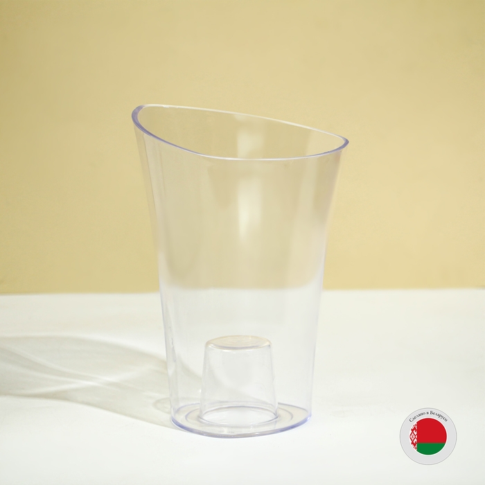 Горшок для орхидей, 1,3 л, 13,6 &times; 14,1 &times; 20 см, пластик, прозрачный