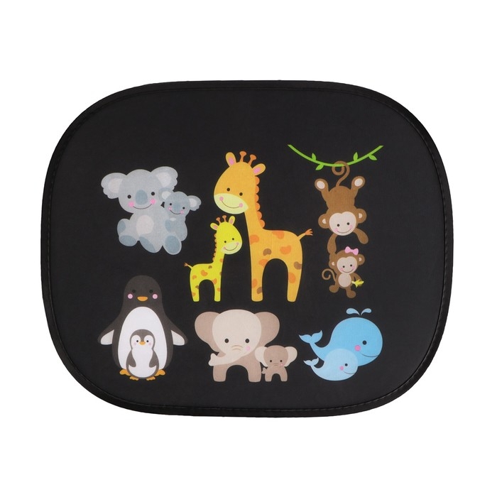 Шторки солнцезащитные для авто, Мультяшки DF1, 44&times;36 см, набор 2 шт