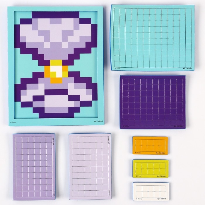 Набор мозаик 3 в 1 &laquo;Принцессы&raquo;, Авквамозайка, Термомозайка и мозаика из EVA, 4+