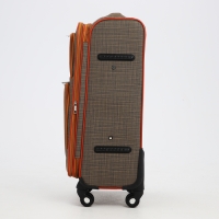 Чемодан средний 52 л (M), отдел на молнии, с расширением, кодовый замок, с расширением, цвет коричневый