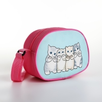 Сумка детская для девочки через плечо "Милые котики", 22х16 см Сумка детская для девочки через плечо "Милые котики", 22х16 см