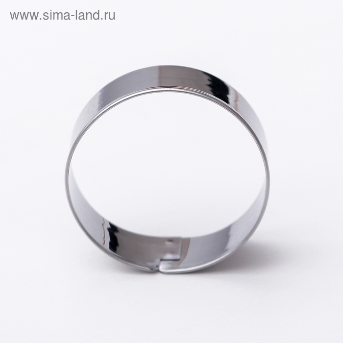 Набор форм для печенья Доляна &laquo;Круг&raquo;, 5 шт: 3,1 см, 3,6 см, 4 см, 4,6 см, 5 см, цвет серебристый