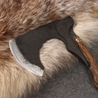 Топор кованый, тактический "Сварог" ст 45, рукоять - ясень