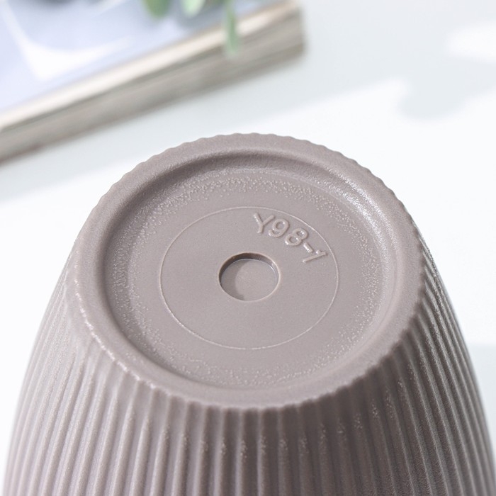 Кашпо для цветов &laquo;Рифф&raquo;, пластик, 450 мл, цвет МИКС