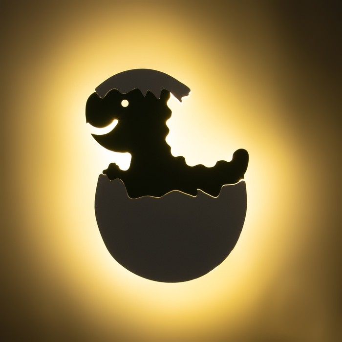 Бра Бра "Динозаврик" LED 24Вт бело-зелёный 36х30 см