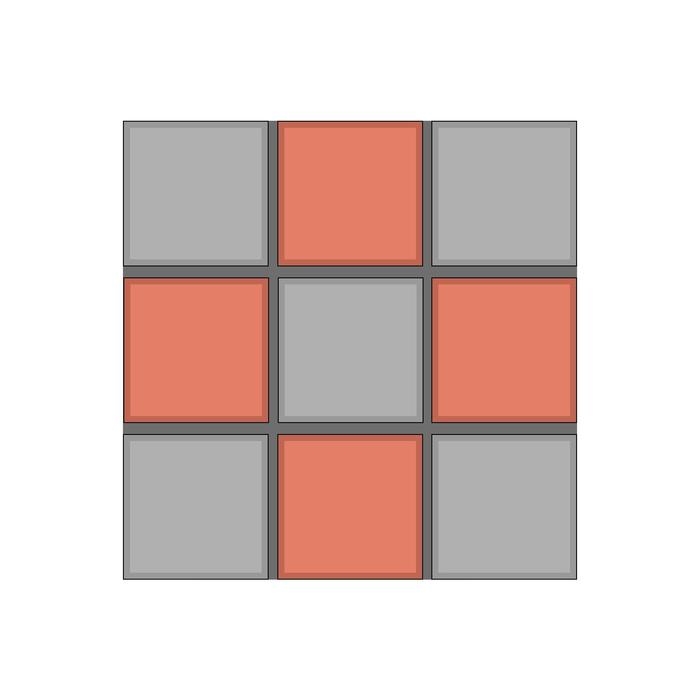 Форма для тротуарной плитки &laquo;Плита&raquo;, 30 &times; 30 &times; 3 см, Ф12004