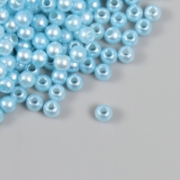 Набор бусин "Жемчуг" d 4 мм, 250 гр, серо-голубой
