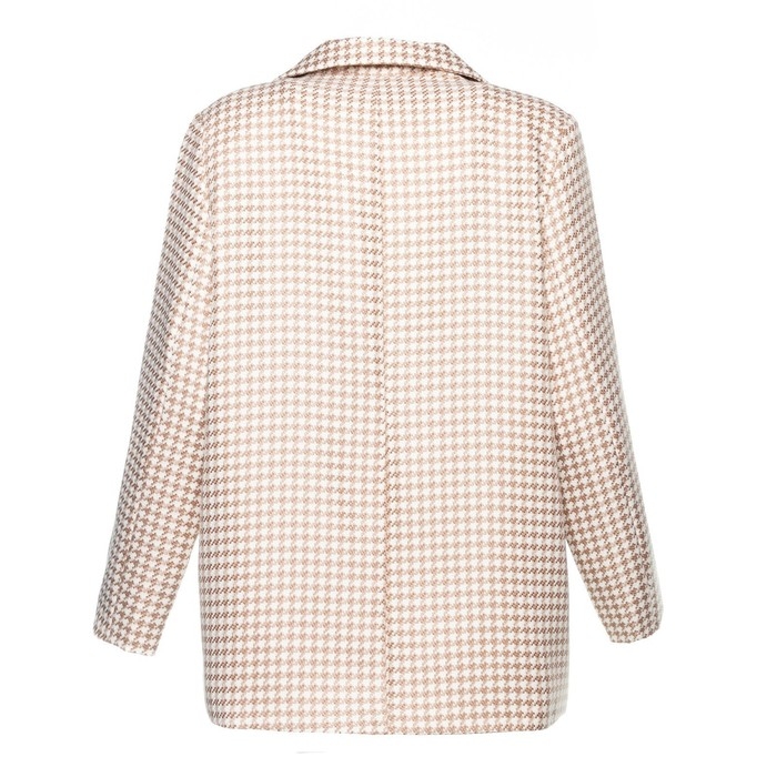 Пиджак женский, цвет светло-бежевый, гусиная лапка, размер 50 Пиджак женский, цвет светло-бежевый, гусиная лапка, размер 50