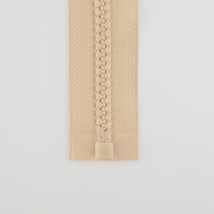 Молния &laquo;Трактор&raquo;, №8, разъёмная, замок автомат, 90 см, цвет слоновая кость